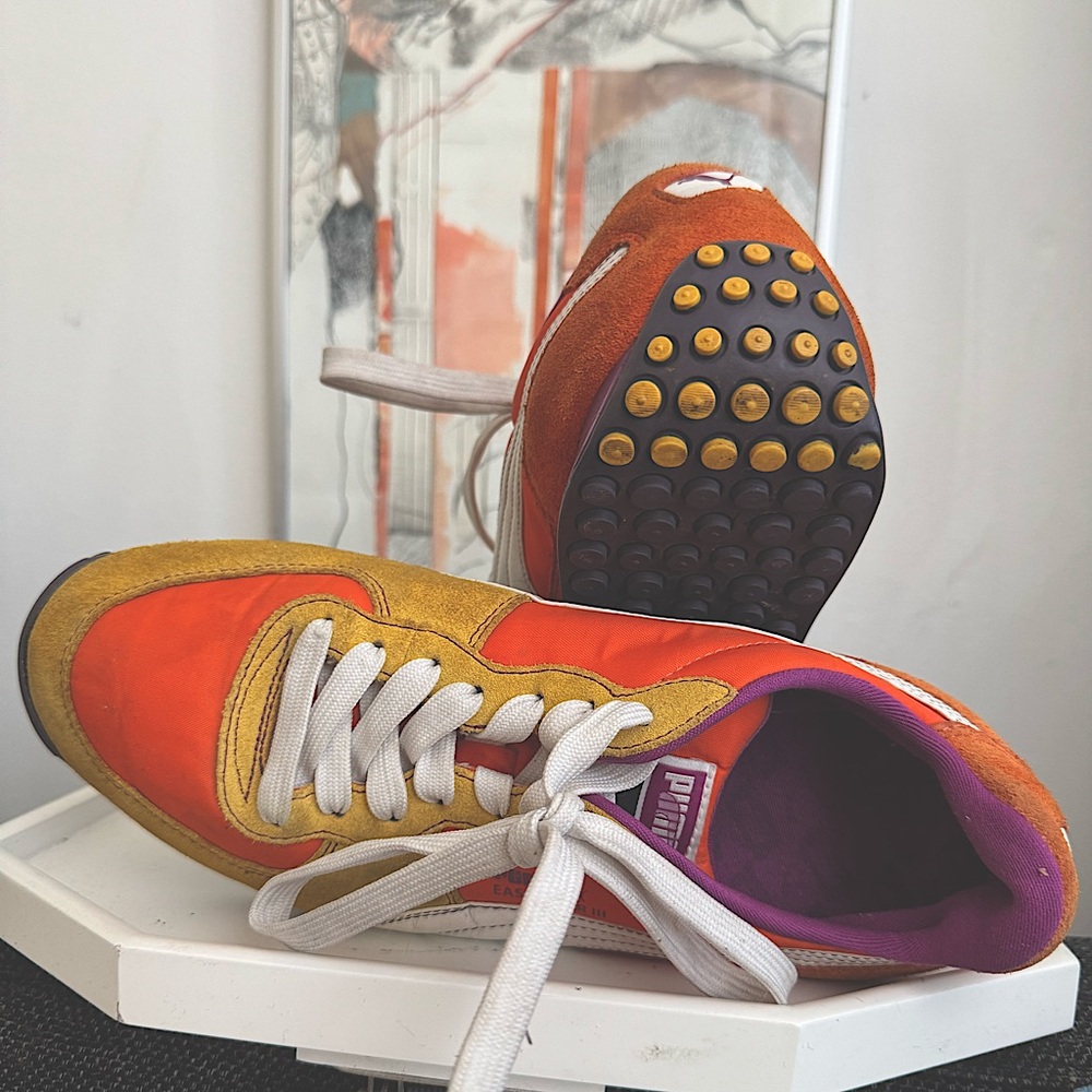 Puma Easy Rider III multi-color sneakers.